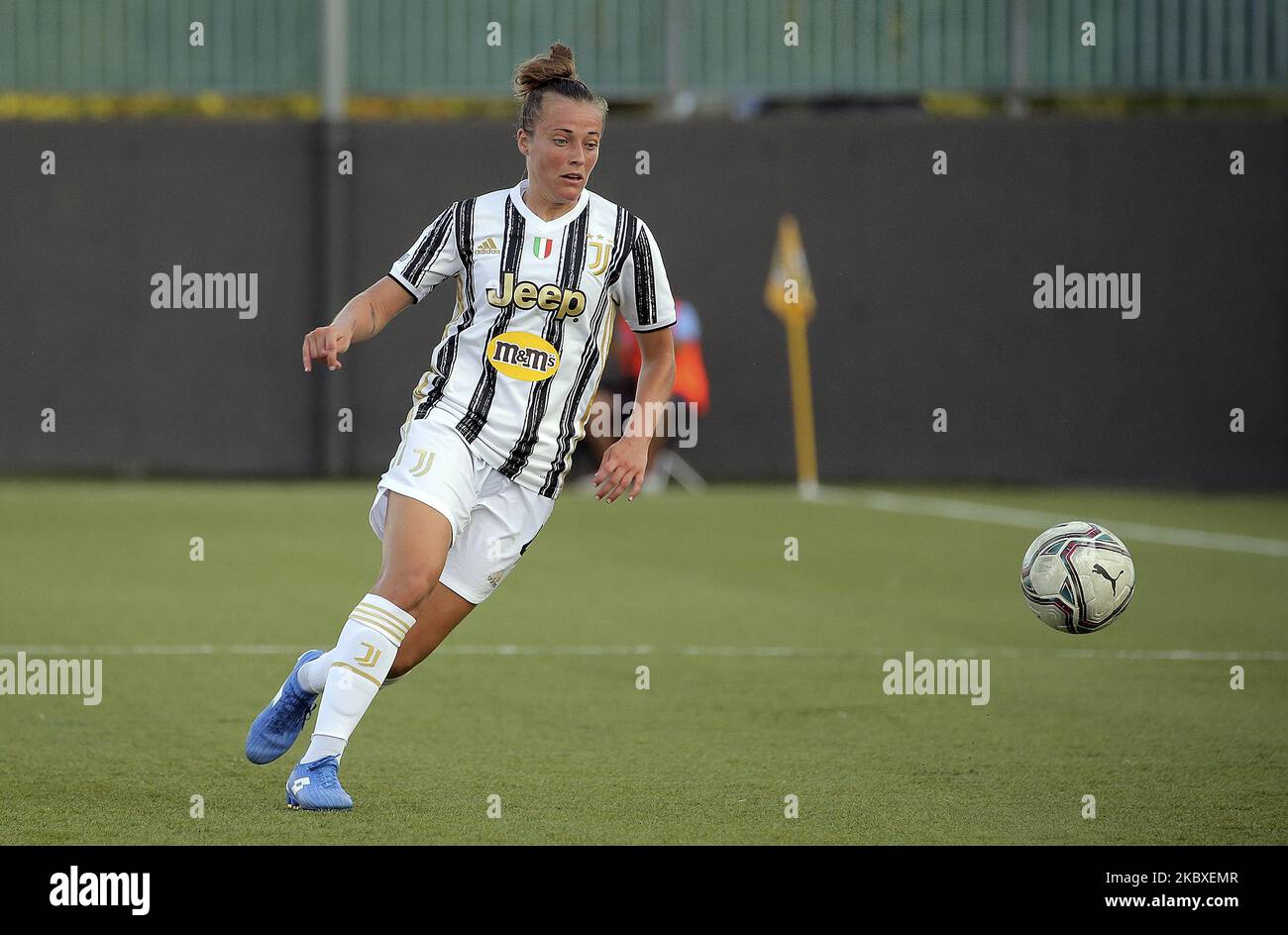 Aurora Galli de Juventus en action pendant la série des femmes Un match entre Hellas Verona et Juventus au stade de Sinergy sur 22 août 2020 à Vérone, Italie. (Photo de Giuseppe Cottini/NurPhoto) Banque D'Images