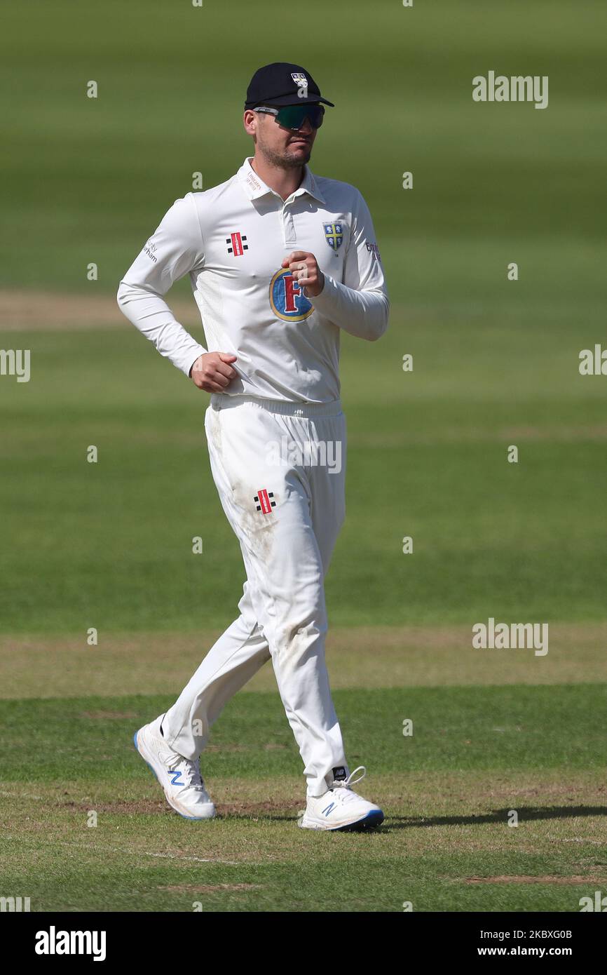 Alex Lees de Durham lors du match de trophée Bob Willis entre le Durham County Cricket Club et le Derbyshire County Cricket Club à Emirates Riverside, Chester le Street (Credit: Mark Fletcher | MI News) (photo de MI News/NurPhoto) Banque D'Images