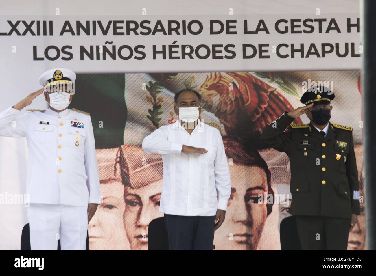Le gouverneur de Guerrero Hector Astudillo Flores, le maire d'Acapulco Adela Roman Ocampo, membres du bataillon de 27 de l'armée mexicaine et d'autres autorités, a commémoré le 173 anniversaire de la bataille Le gouverneur de Guerrero Hector Astudillo Flores, le maire d'Acapulco Adela Roman Ocampo, membres du bataillon de 27 de l'armée mexicaine et d'autres autorités, a commémoré le 173 anniversaire de la bataille