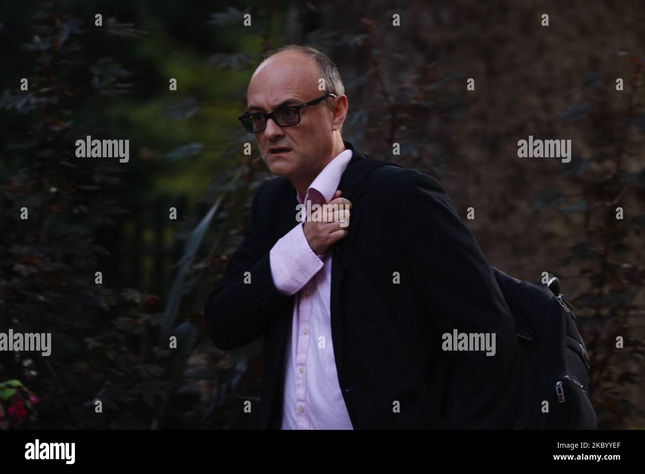 Dominic Cummings, conseiller principal du Premier ministre britannique Boris Johnson, se promène dans Downing Street à Londres, en Angleterre, sur 15 septembre 2020. (Photo de David Cliff/NurPhoto) Banque D'Images