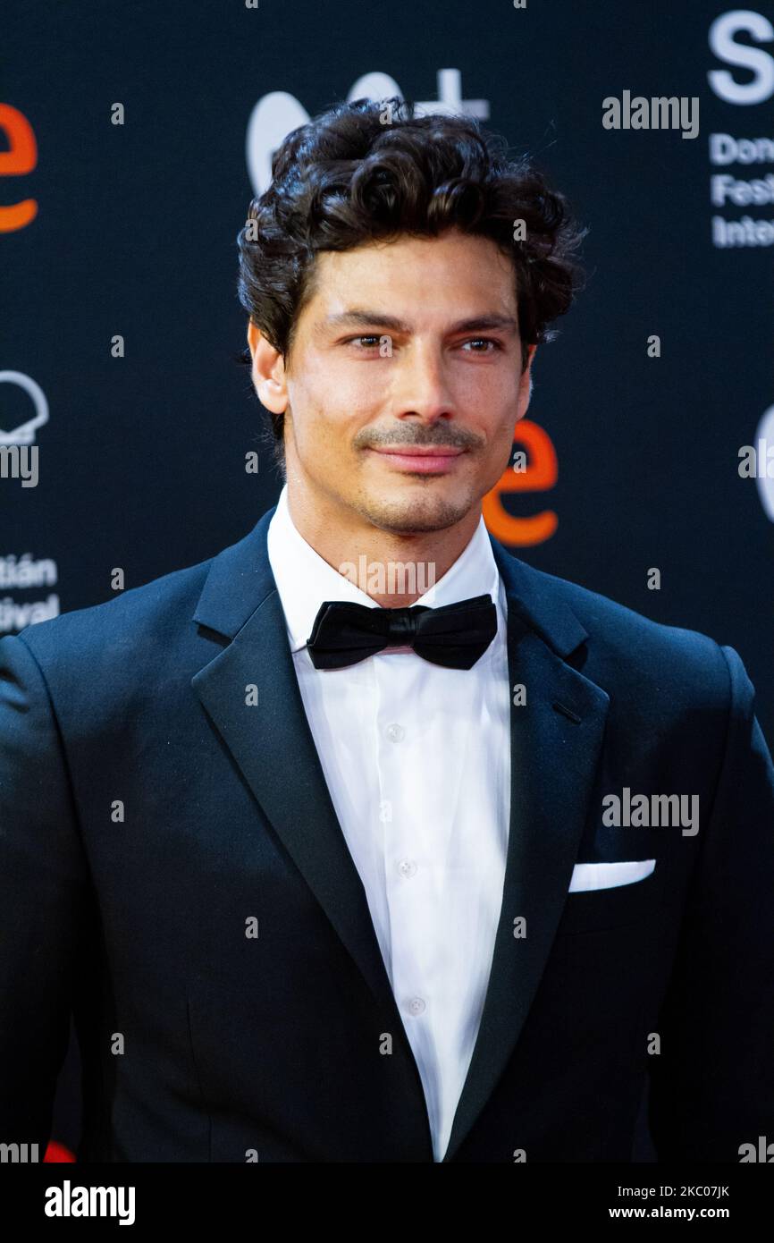 Javier de Miguel assiste à la première du 'Festival de Rifkin' lors du Festival International du film de San Sebastian 68th au Palais Kursaal sur 18 septembre 2020 à San Sebastian, Espagne. (Photo de Frank Lovicario/NurPhoto) Banque D'Images