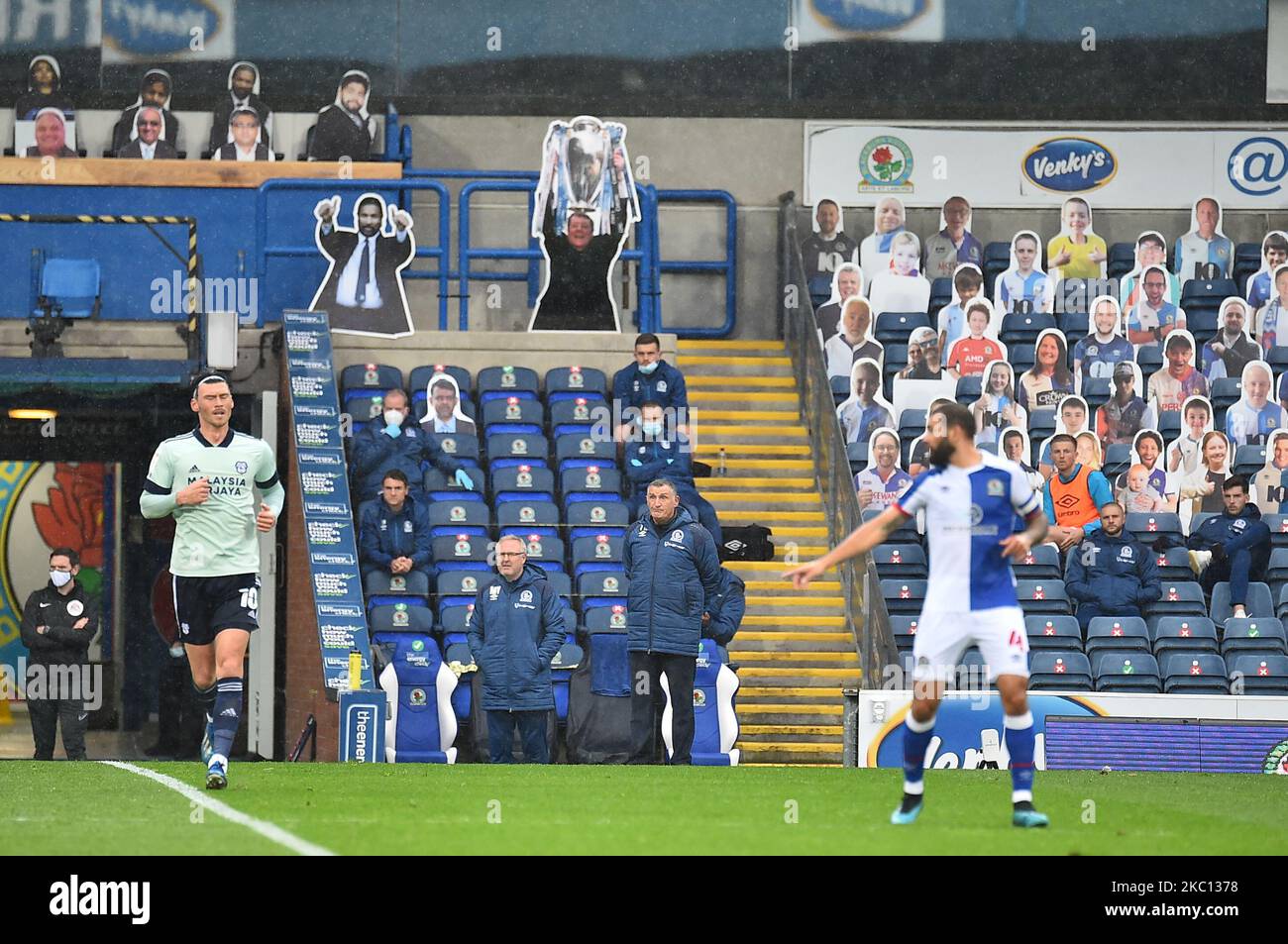 Tony Mowbray lors du match de championnat Sky Bet entre Blackburn Rovers et Cardiff City à Ewood Park, Blackburn, le samedi 3rd octobre 2020. (Photo de Pat Scaasi/MI News/NurPhoto) Banque D'Images