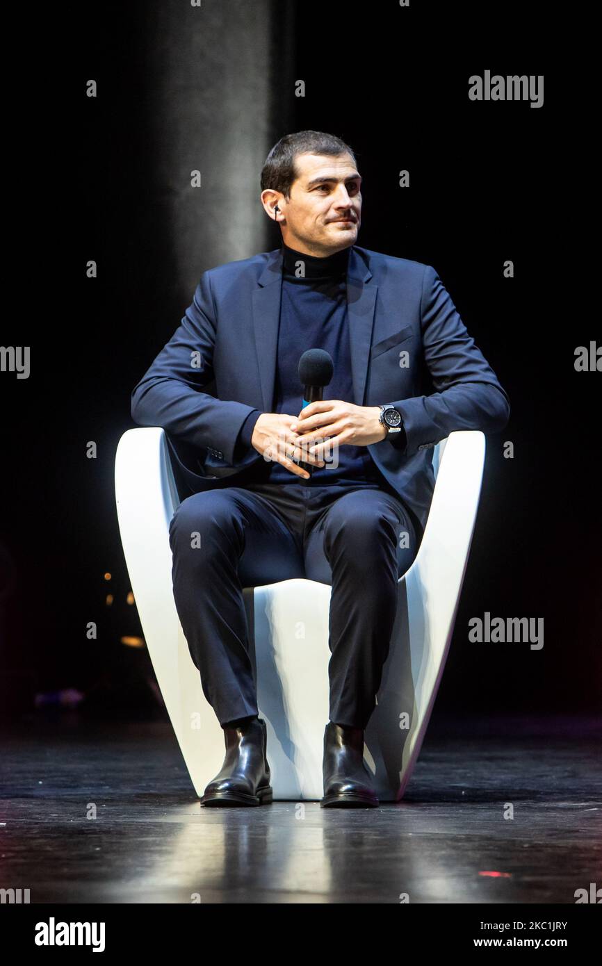 Iker Casillas assiste au Festival dello Sport au Teatro Strehler à Milan, Italie, on 11 octobre 2020 (photo de Mairo Cinquetti/NurPhoto) Banque D'Images
