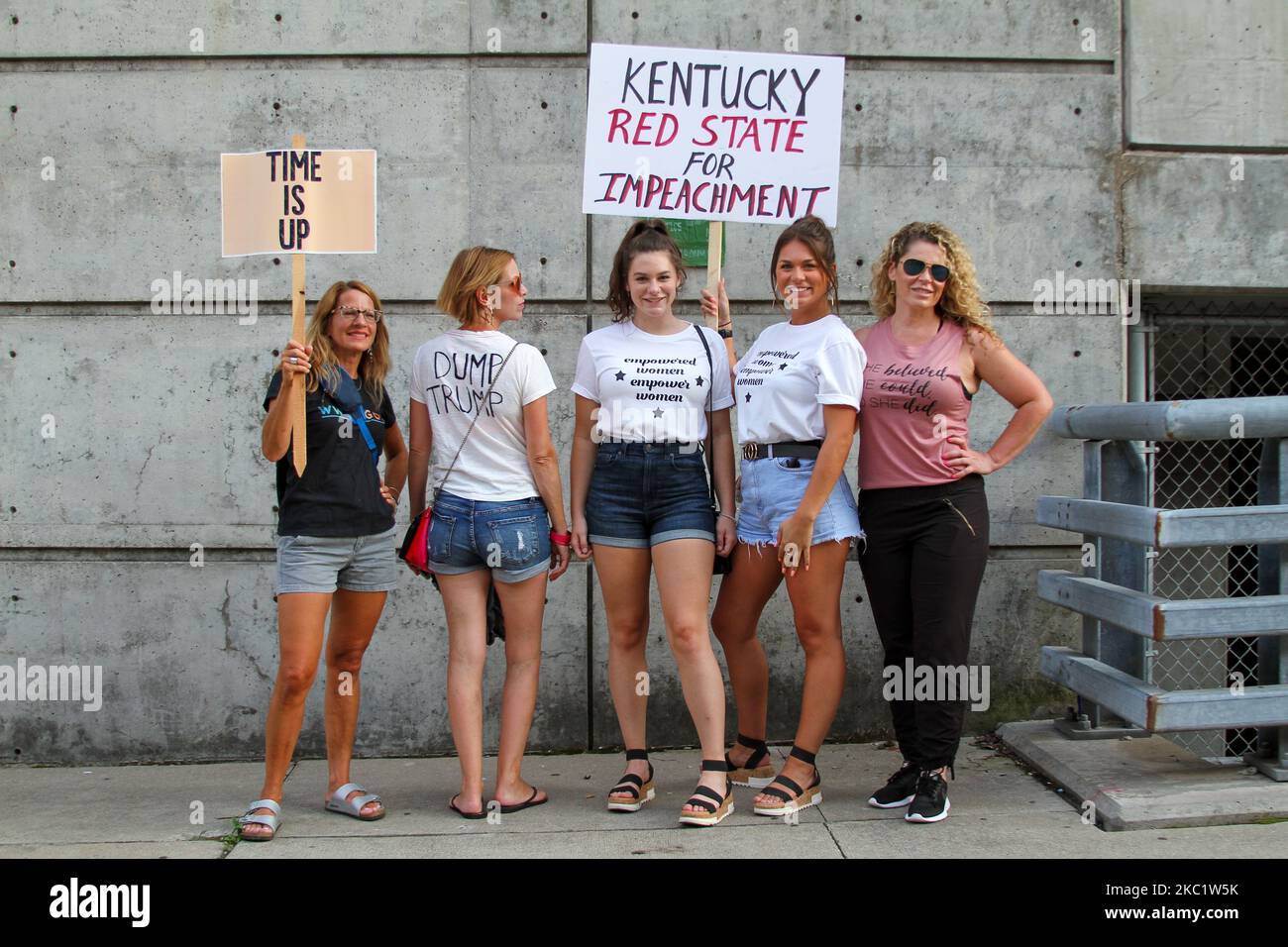 Lors d'un rassemblement de campagne de Donald Trump à la U.S. Bank Arena, le jeudi 1 août 2019, à Cincinnati, Ohio, États-Unis. (Photo de Jason Whitman/NurPhoto) Banque D'Images