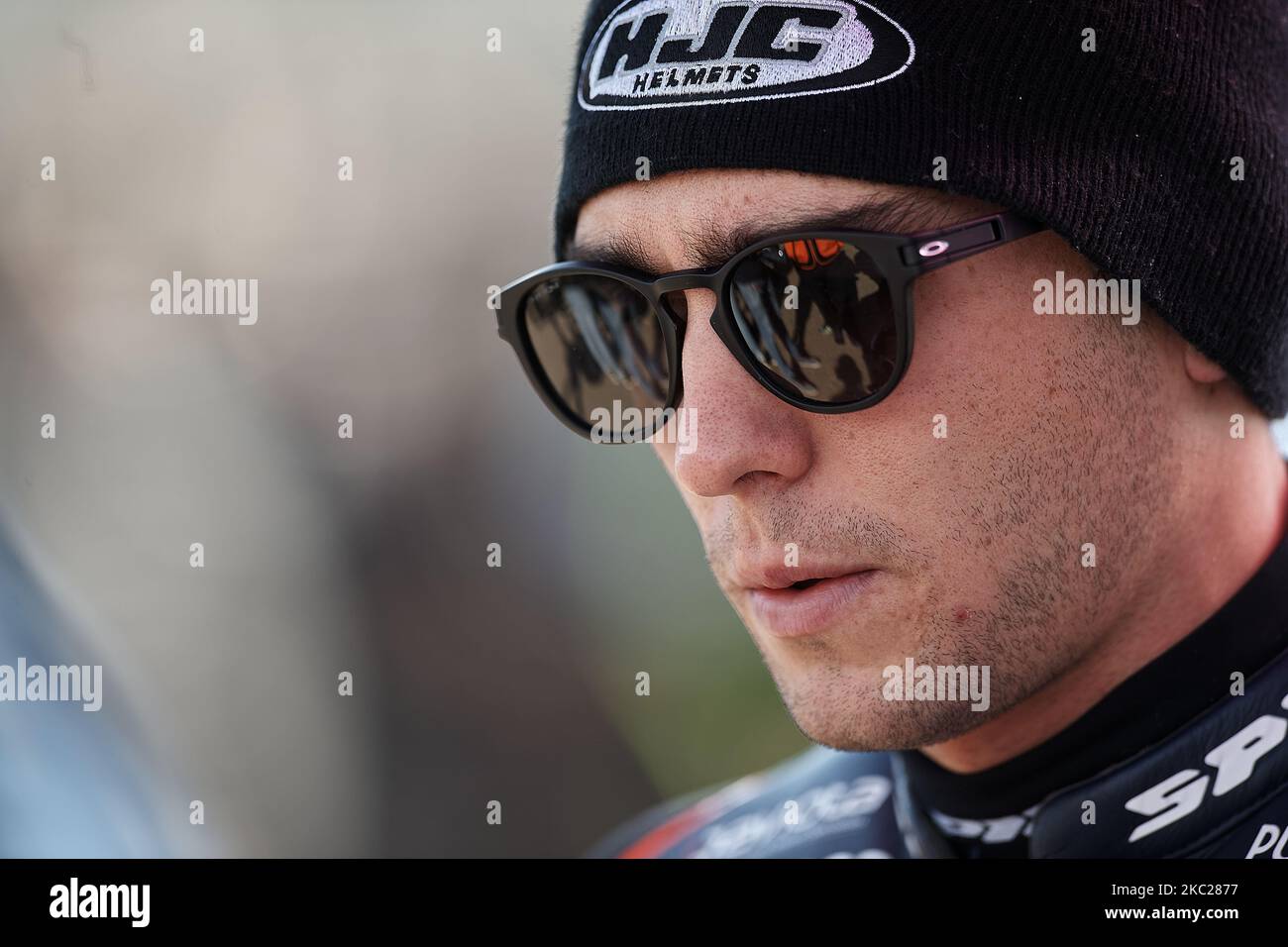 Albert Arenas (75) d'Espagne et Solunion Aspar Team Moto3 pendant le MotoGP d'Aragon au circuit d'Aragon de Motorland sur 18 octobre 2020 à Alcaniz, Espagne. (Photo de Jose Breton/Pics action/NurPhoto) Banque D'Images