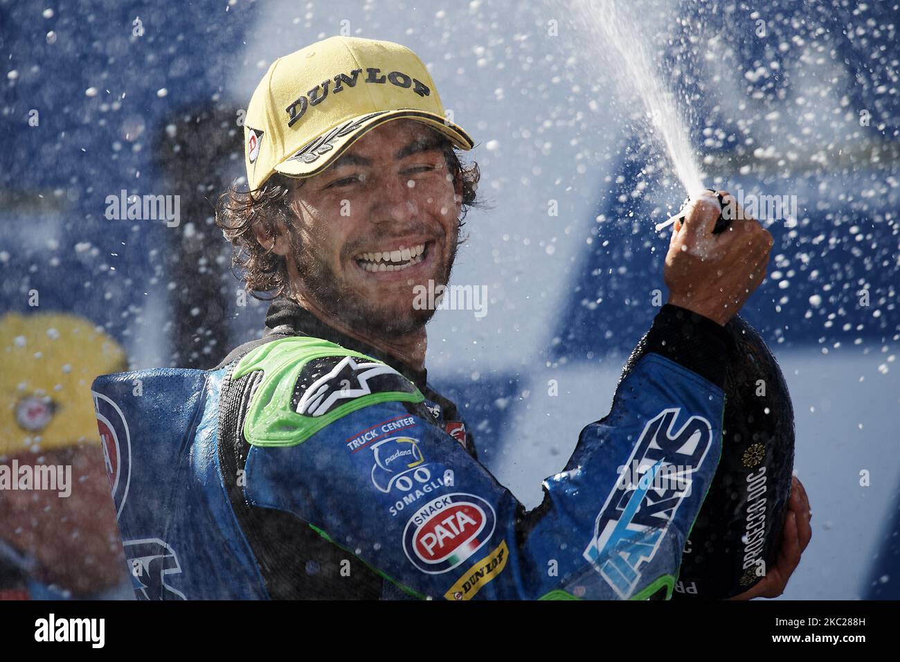 ENEA Bastianini (33) de l'Italie et Italtrans équipe de course pendant le MotoGP d'Aragon au circuit d'Aragon de Motorland sur 18 octobre 2020 à Alcaniz, Espagne. (Photo de Jose Breton/Pics action/NurPhoto) Banque D'Images