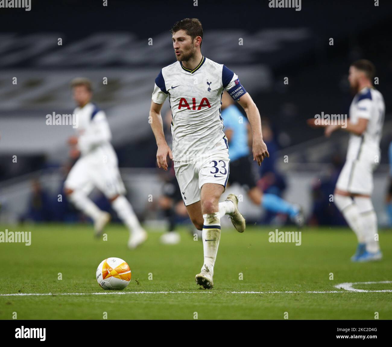 Tottenham Hotspur Ben Davies pendant l'Europe League Group J entre Tottenham Hotspur et LASK au stade Tottenham Hotspur, Londres, Angleterre, le 22nd octobre 2020 (photo d'action Foto Sport/NurPhoto) Banque D'Images