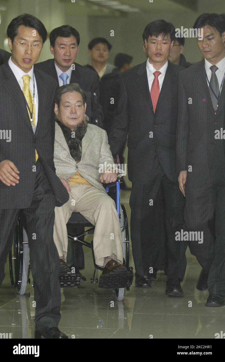 (IMAGE DU FICHIER) Lee Kun-Hee de l'ancien Président du Groupe Samsung.Lee Kun-Hee, meurt à 78. . (Photo de Seung-il Ryu/NurPhoto) Banque D'Images