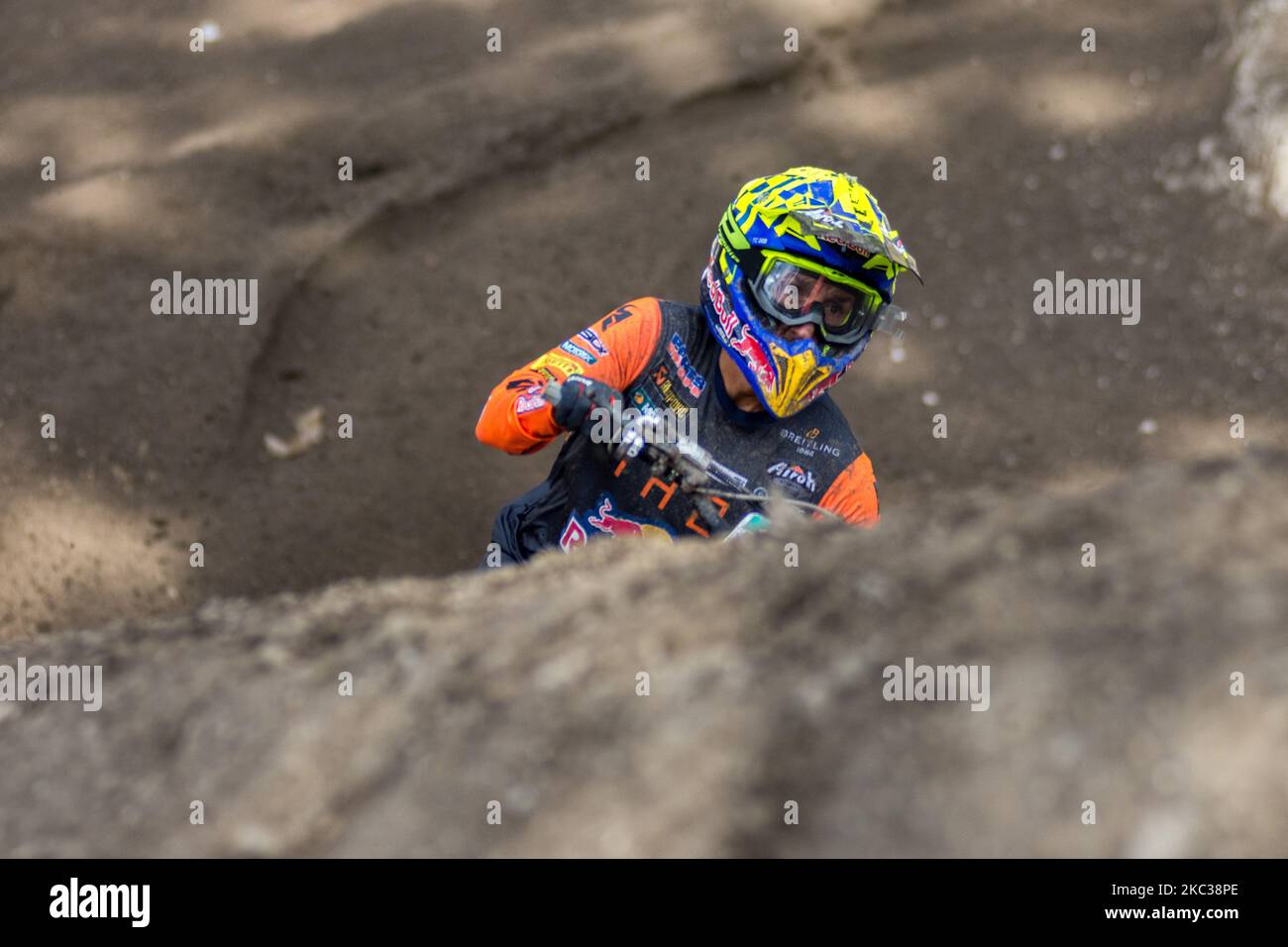 Cairoli Antonio #222 (ITA) Red Bull KTM Factory Racing Team en action pendant le Championnat du monde 2020 de MXGP course du Grand Prix de Trentin, Italie, sur 1 novembre 2020 à Pietramurata, Italie (photo de Massimo Bertolini/NurPhoto) Banque D'Images