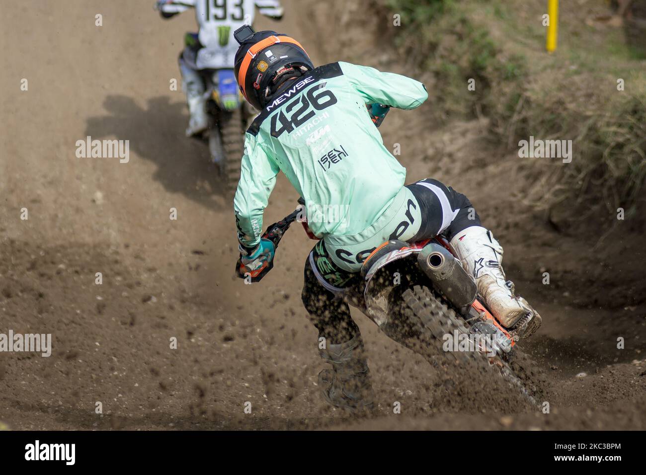 Mewse Conrad #426 (GBR) Hitachi KTM alimenté par l'équipe de course de Milwaukee en action pendant le Championnat du monde de MXGP 2020 course du Grand Prix de Pietramurata, Italie, on 4 novembre 2020 à Pietramurata, Italie (photo de Massimo Bertolini/NurPhoto) Banque D'Images