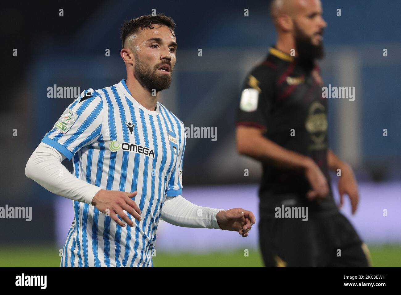 Federico Di Francesco pendant le match de la série BKT entre SPAL et Salernitana au Stadio Paolo Mazza sur 6 novembre 2020 à Ferrara, Italie. (Photo par Emmanuele Ciancaglini/NurPhoto) Banque D'Images