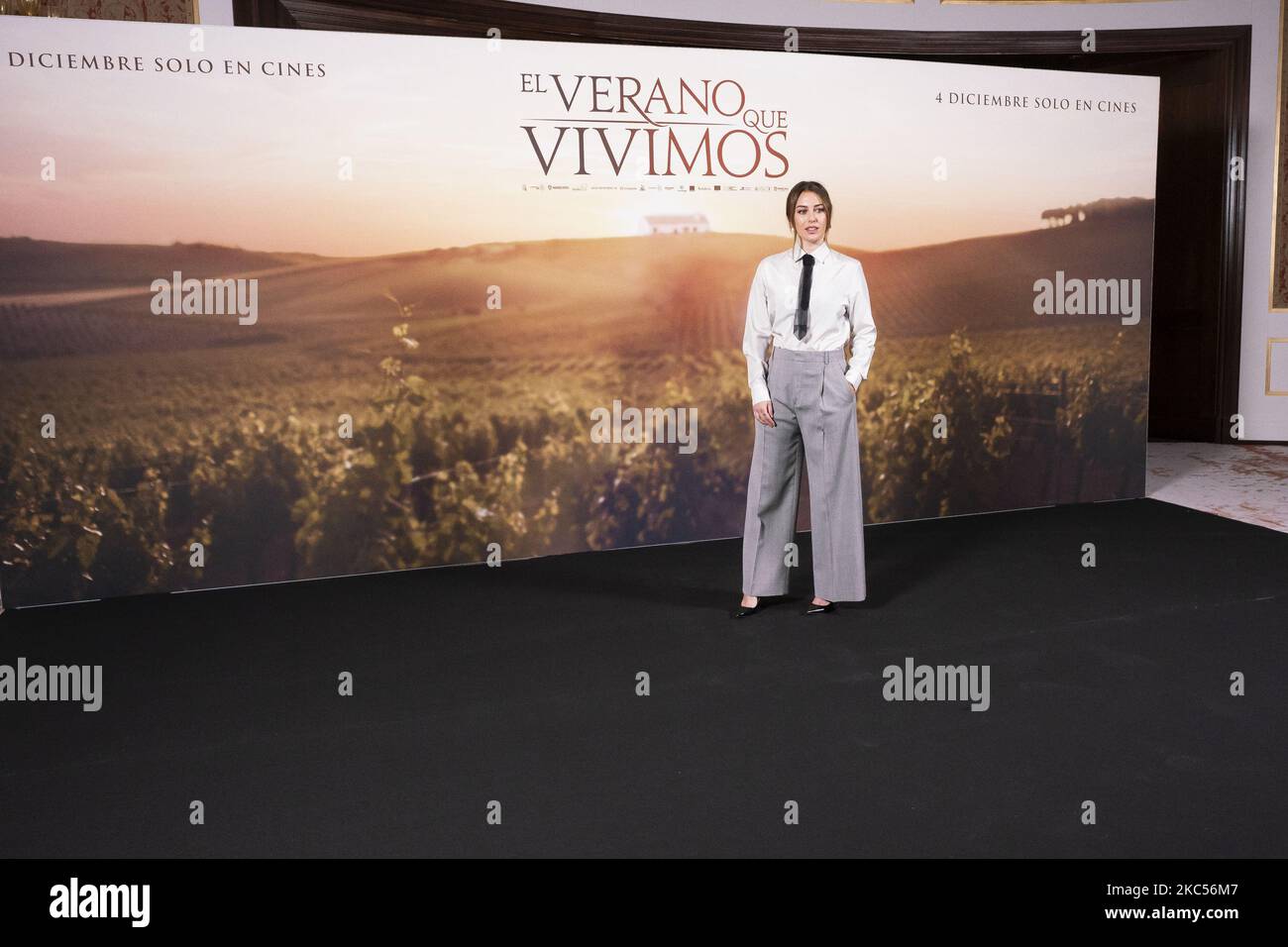 L'actrice Blanca Suarez participe à la séance photo "El Verano que Vivimos" à l'hôtel four Seasons de 03 décembre 2020 à Madrid, Espagne (photo d'Oscar Gonzalez/NurPhoto) Banque D'Images