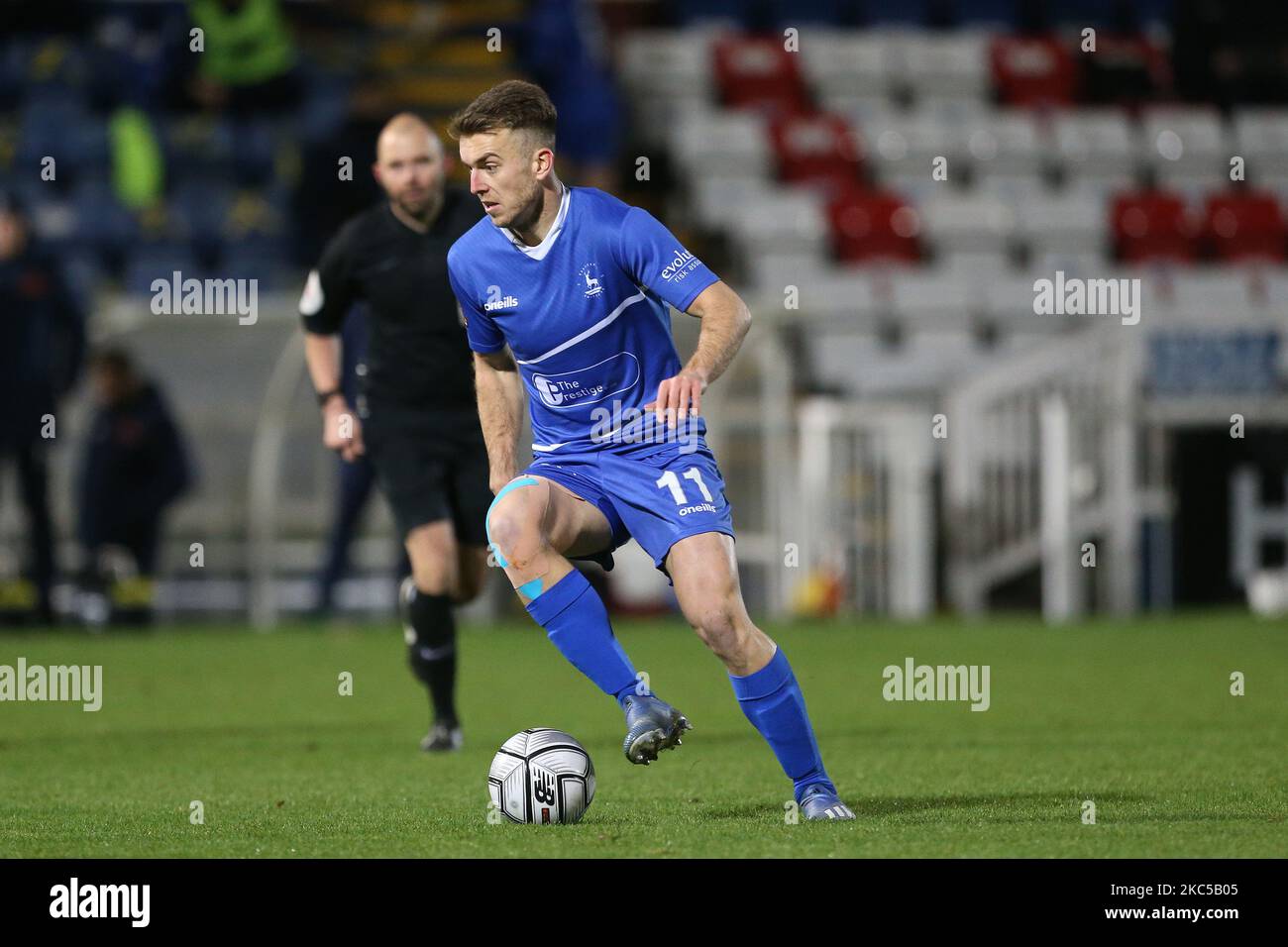 Rhys Oates de Hartlepool se sont Unis lors du match de la Vanarama National League entre Hartlepool United et Boreham Wood à Victoria Park, Hartlepool, le samedi 5th décembre 2020. (Photo de Mark Fletcher/MI News/NurPhoto) Banque D'Images