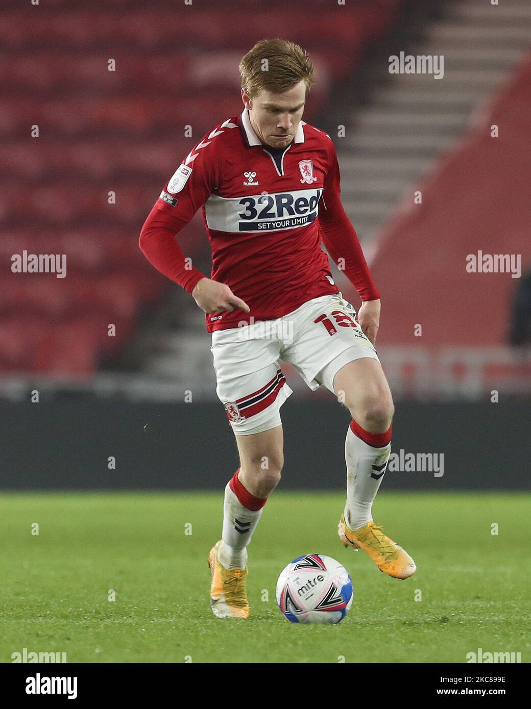 Duncan Watmore de Middlesbrough lors du match de championnat Sky Bet entre Middlesbrough et Rotherham se sont Unis au stade Riverside, à Middlesbrough, le mercredi 27th janvier 2021. (Photo de Mark Fletcher/MI News/NurPhoto) Banque D'Images