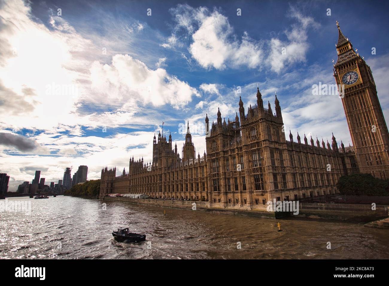 Big Ben et les chambres du Parlement. Londres, Angleterre Banque D'Images