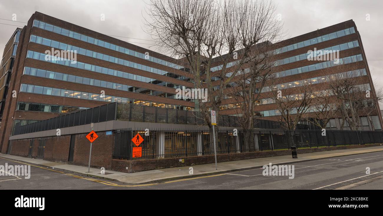 Twitter nouveau siège européen à Dublin. Le vendredi 29 janvier 2021, à Dublin, Irlande. (Photo par Artur Widak/NurPhoto) Banque D'Images