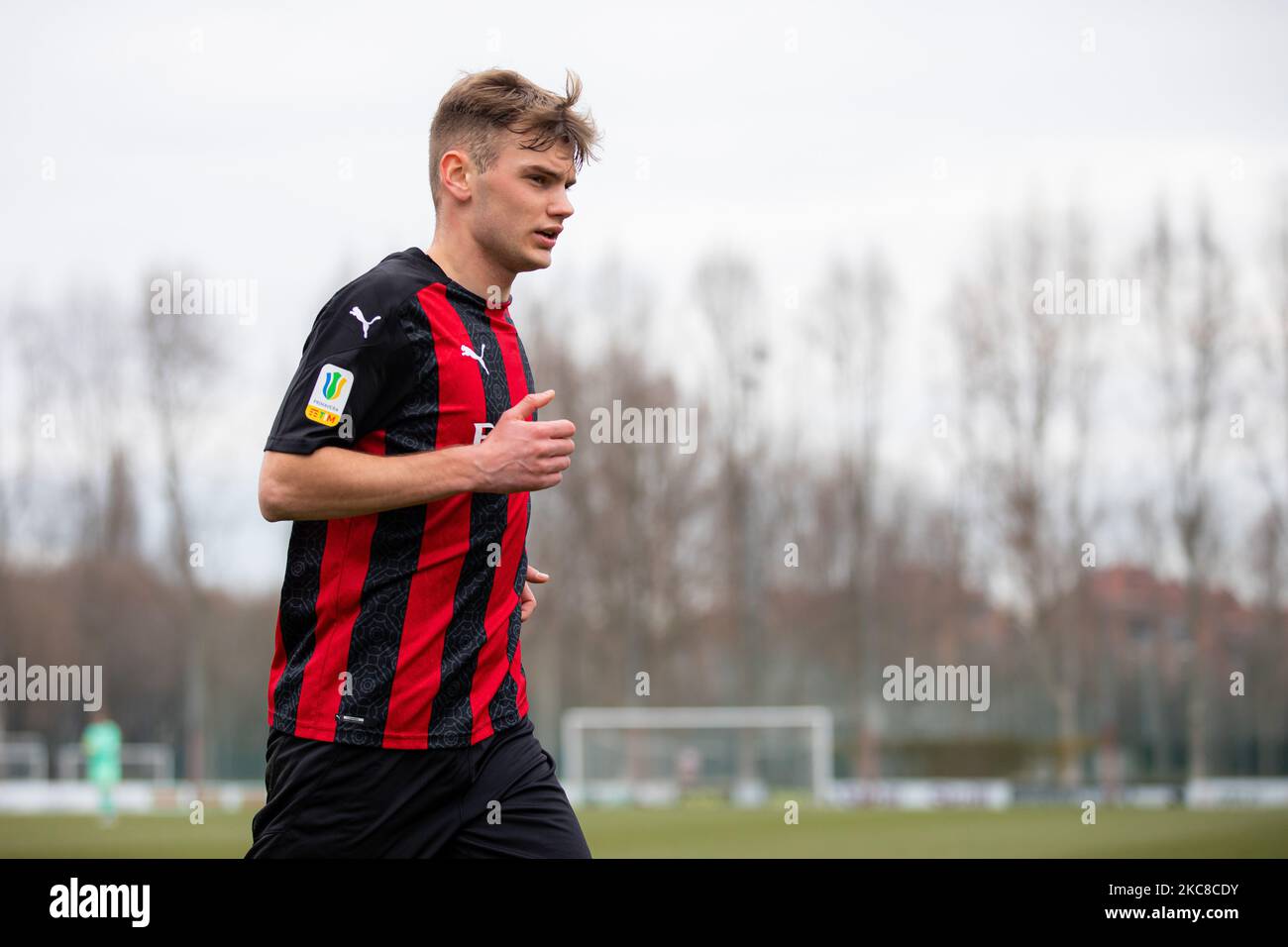 Antonio Mionic de l'AC Milan lors du match Primavera 1 TIM entre l'AC Milan U19 et le SPAL U19 au Centro Sportivo Vismara sur 30 janvier 2021 à Milan, Italie (photo d'Alessandro Bremec/NurPhoto) Banque D'Images