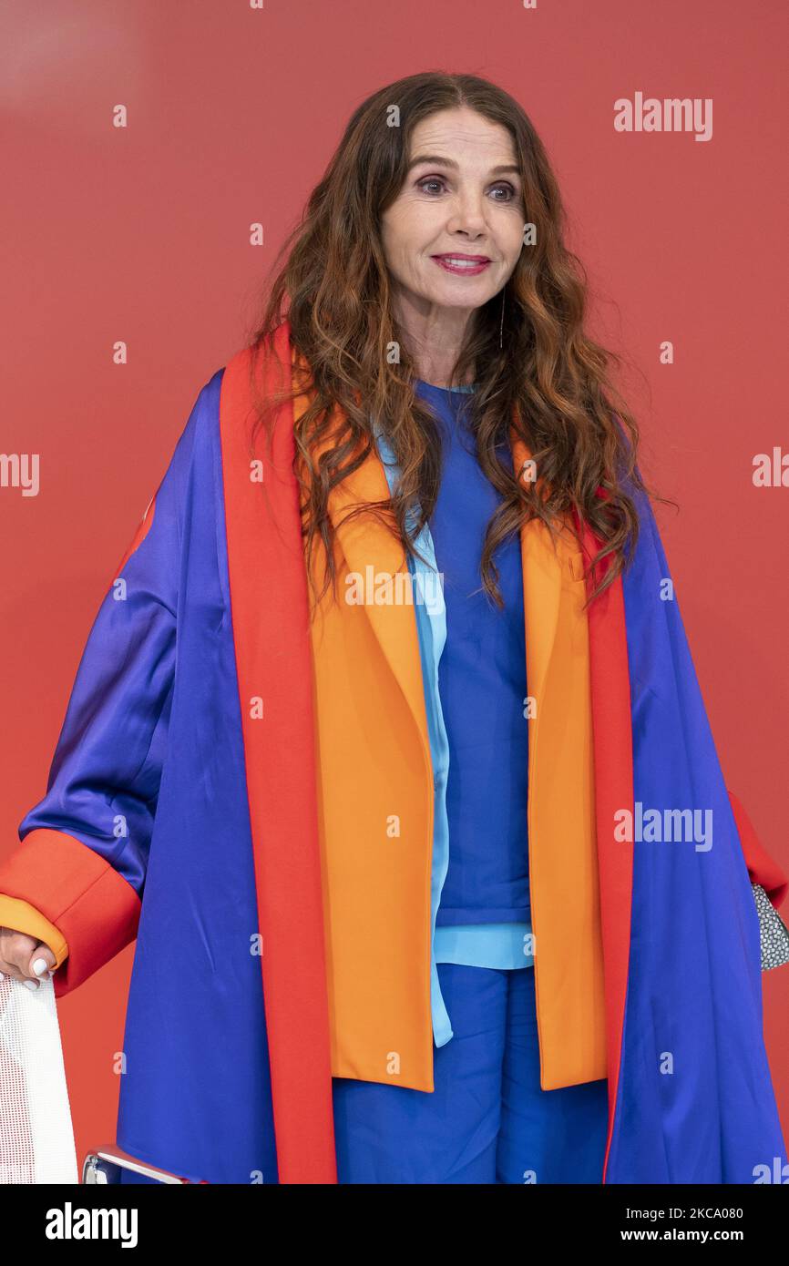 L'actrice Victoria Abril pose lors de la masterclass des Feroz Awards à Madrid 25 février 2021 Espagne (photo par Oscar Gonzalez/NurPhoto) Banque D'Images