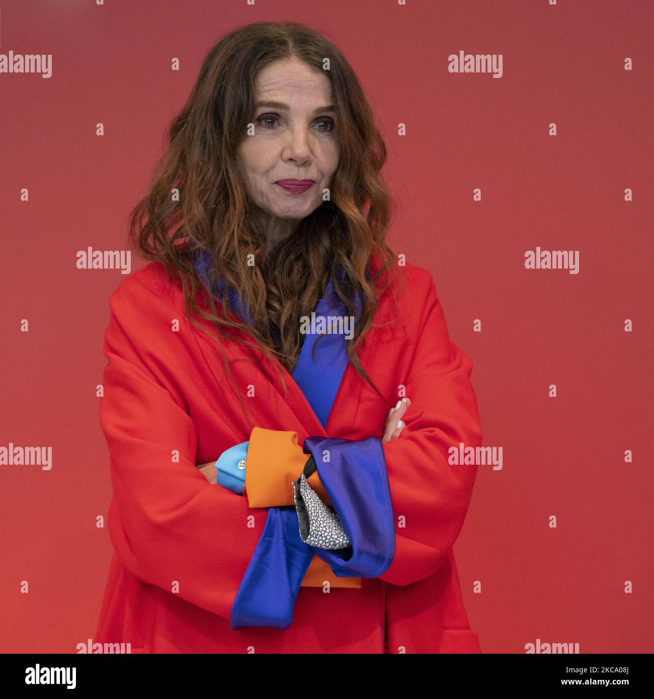 L'actrice Victoria Abril pose lors de la masterclass des Feroz Awards à Madrid 25 février 2021 Espagne (photo par Oscar Gonzalez/NurPhoto) Banque D'Images