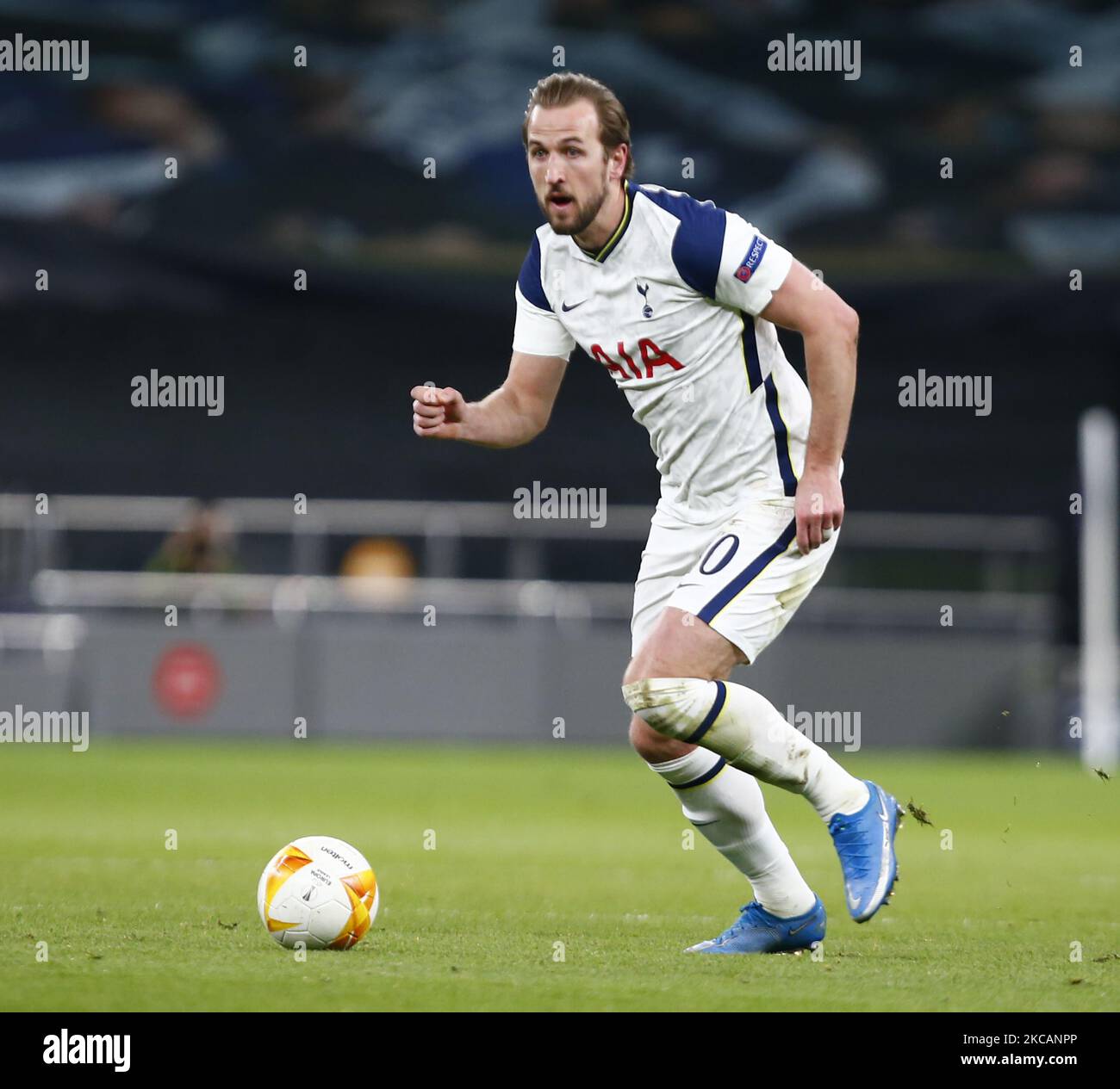 Harry Kane de Tottenham Hotspur lors de l'Europa League Round de 16 entre Tottenham Hotspur et GNK Dinamo Zagreb au Tottenham Hotspur Stadium, Londres, Royaume-Uni, le 11th mars 2021 (photo d'action Foto Sport/NurPhoto) Banque D'Images