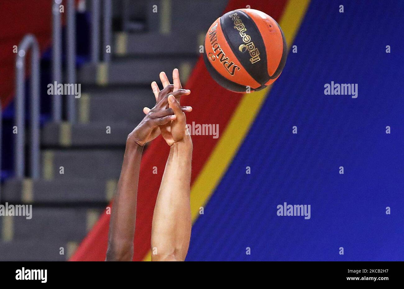 Match entre le FC Barcelone et l'Unicaja Malaga, correspondant à la semaine 25 de la Ligue espagnole Endesa , joué au Palau Blaugrana, le 16th mars 2021, à Barcelone, Espagne. -- (photo par Urbanandsport/NurPhoto) Banque D'Images