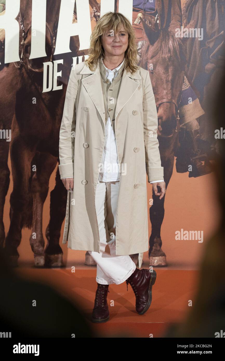 Emma Suarez participe à la première de 'Libertad' au cinéma Proyecciones sur 25 mars 2021 à Madrid, Espagne (photo d'Oscar Gonzalez/NurPhoto) Banque D'Images