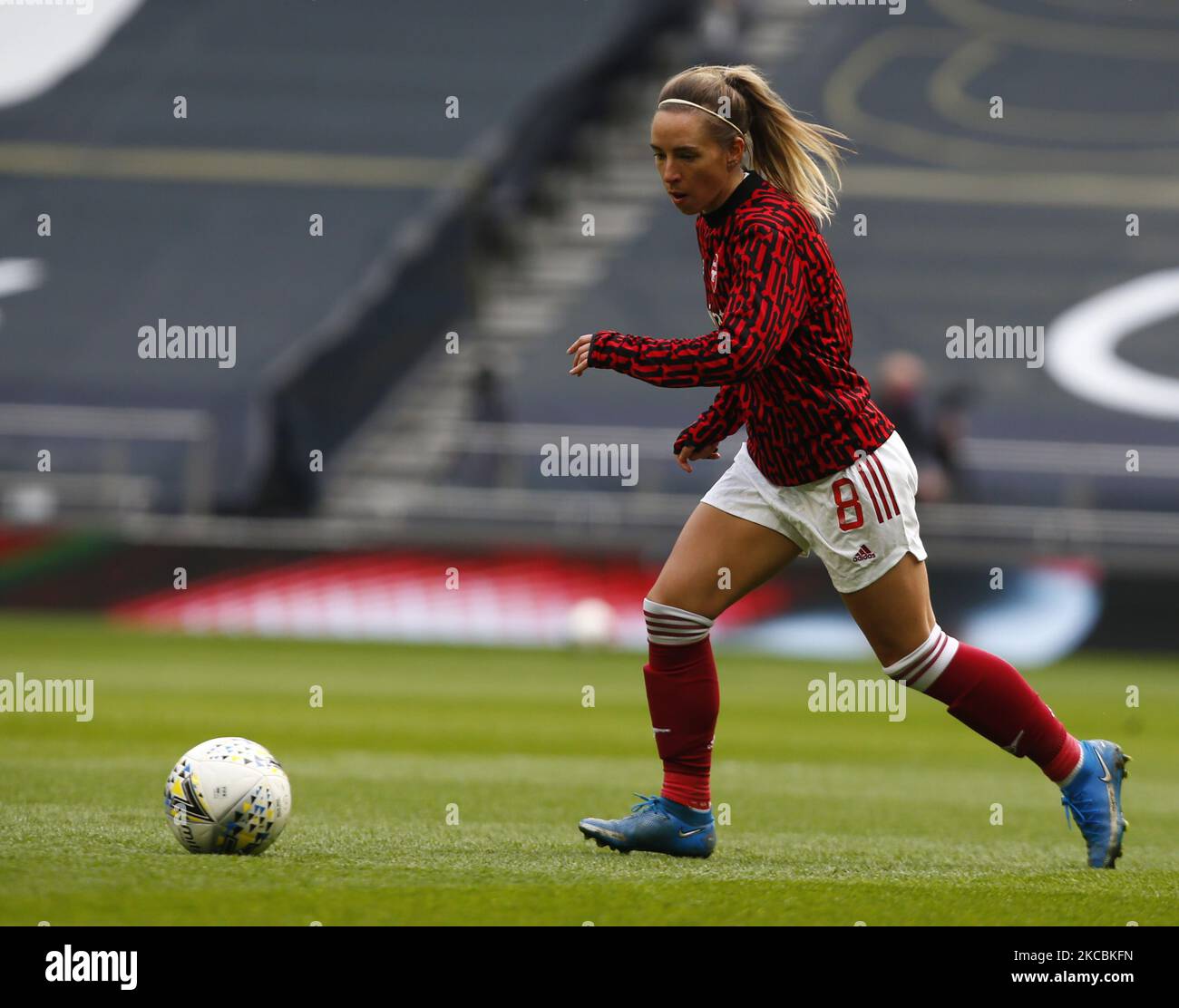 Jordan Nobbs of Arsenal lors de la FA Women's Spur League betweenTottenham Hotspur et Arsenal Women au Tottenham Hotspur Stadium , Londres , Royaume-Uni le 27th mars 2021 (photo par action Foto Sport/NurPhoto) Banque D'Images