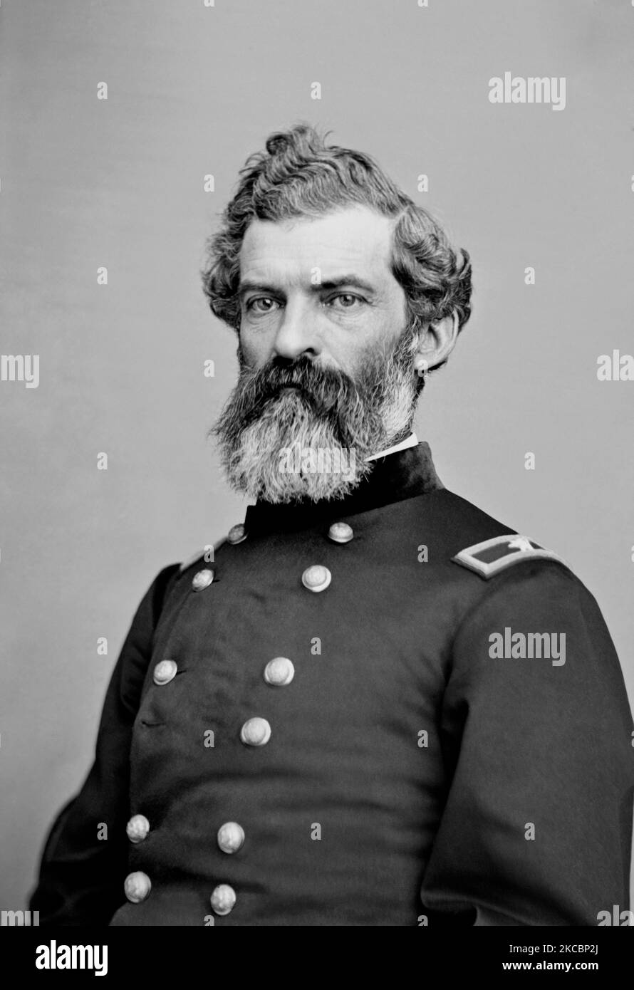 Portrait du général de l'Union John W. Sprague. Banque D'Images