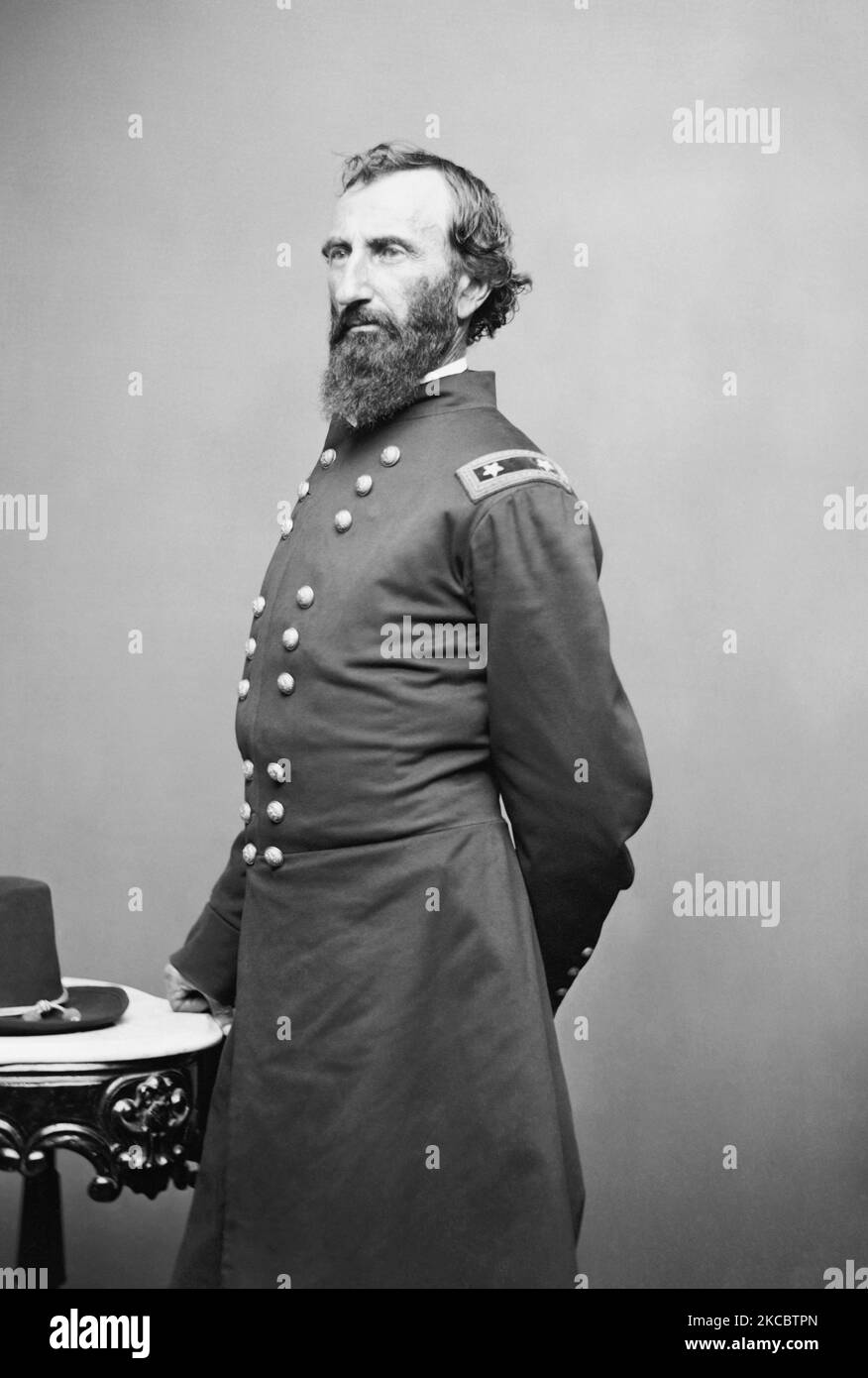 Portrait du général John A. McClernand, qui a servi comme général de l'Union pendant la guerre de Sécession américaine. Banque D'Images