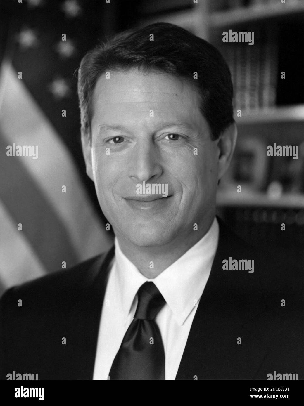 Portrait du vice-président Al Gore, 1 janvier 1994. Banque D'Images