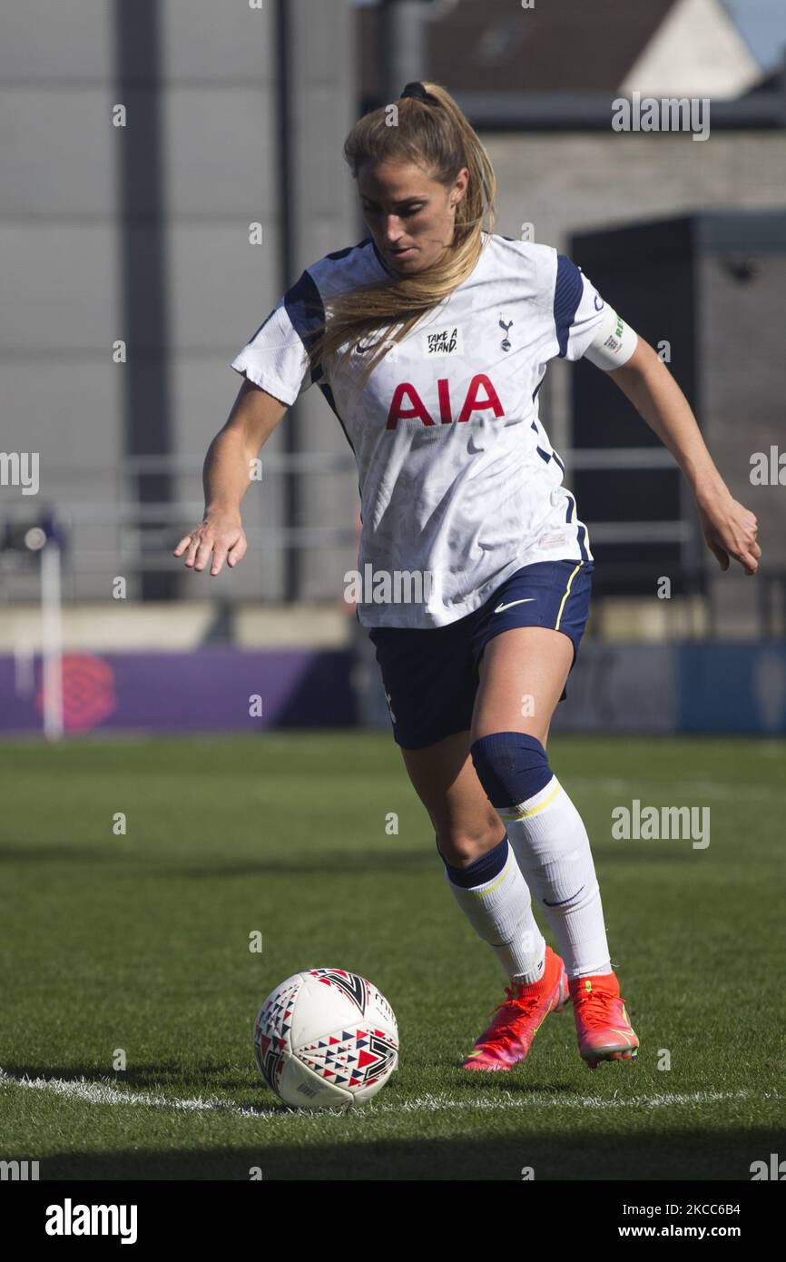 Shelina Zadorsky (Tottenham) lors de la Super League 2020-21 de FA Womens entre Tottenham Hotspur et Manchester City à la Hive. (Photo de Federico Guerra Moran/NurPhoto) Banque D'Images