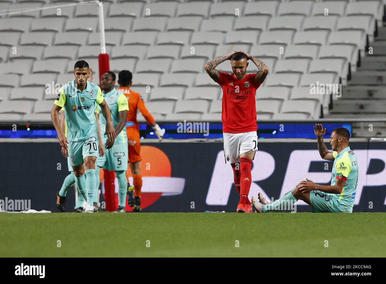 Everton ne crois pas le grand échec pendant le match pour Liga nos entre SL Benfica et Maritimo, à Estadio da Luz, Lisboa, Portugal, 05, avril, 2021 (photo de João Rico/NurPhoto) Banque D'Images