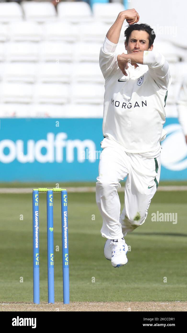 Le Brett d'Oliveira de Worcestershire pendant le premier jour de championnat entre le CCC d'Essex et le CCC de Worcestershire au terrain du comté de Cloudfm le 08th avril 2021 à Chelmsford, Angleterre (photo par action Foto Sport/NurPhoto) Banque D'Images