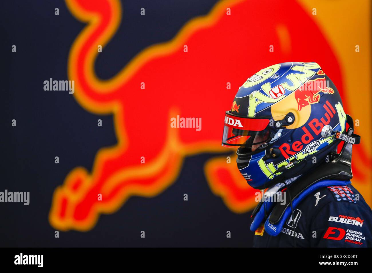 Ayumu Iwasa du Japon du Grand Prix Hitech, portrait pendant le premier jour des essais de Formule 3 au circuit de Barcelone - Catalunya sur 21 avril 2021 à Montmelo, Espagne. (Photo par Xavier Bonilla/NurPhoto) Banque D'Images