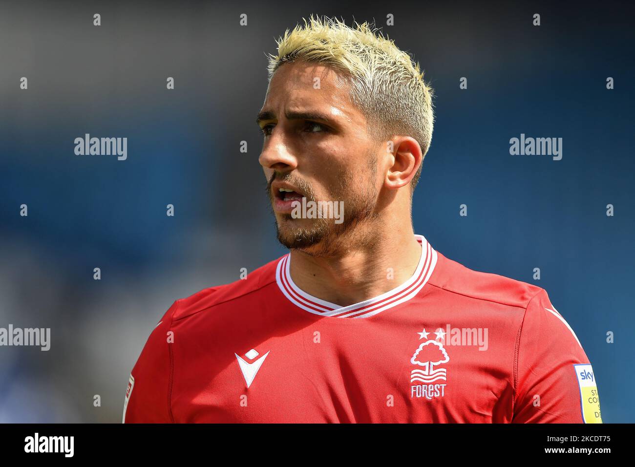 Anthony Knockaert (28) de la forêt de Nottingham lors du match de championnat Sky Bet entre Sheffield mercredi et la forêt de Nottingham à Hillsborough, Sheffield, le samedi 1st mai 2021. (Photo de Jon Hobley/MI News/NurPhoto) Banque D'Images