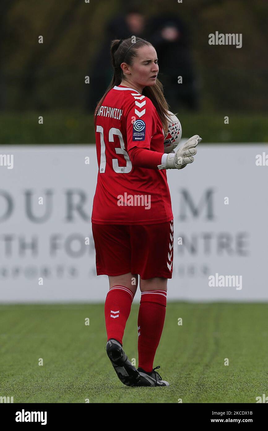 Megan BORTHWICK de Durham Women lors du match de championnat féminin de la FA entre Durham Women FC et Coventry se sont Unis au château de Maiden, à Durham City, en Angleterre, le 2nd mai 2021. (Photo de Mark Fletcher/MI News/NurPhoto) Banque D'Images