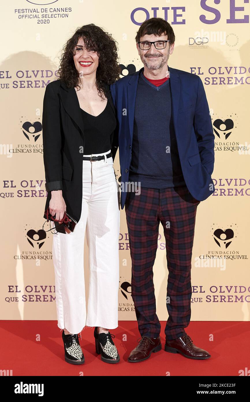 Carlos Chamaro, Yolanda Vega assiste à la première "El olvido que seremos" au cinéma Paz à Madrid, Espagne (photo de Carlos Dafonte/NurPhoto) Banque D'Images
