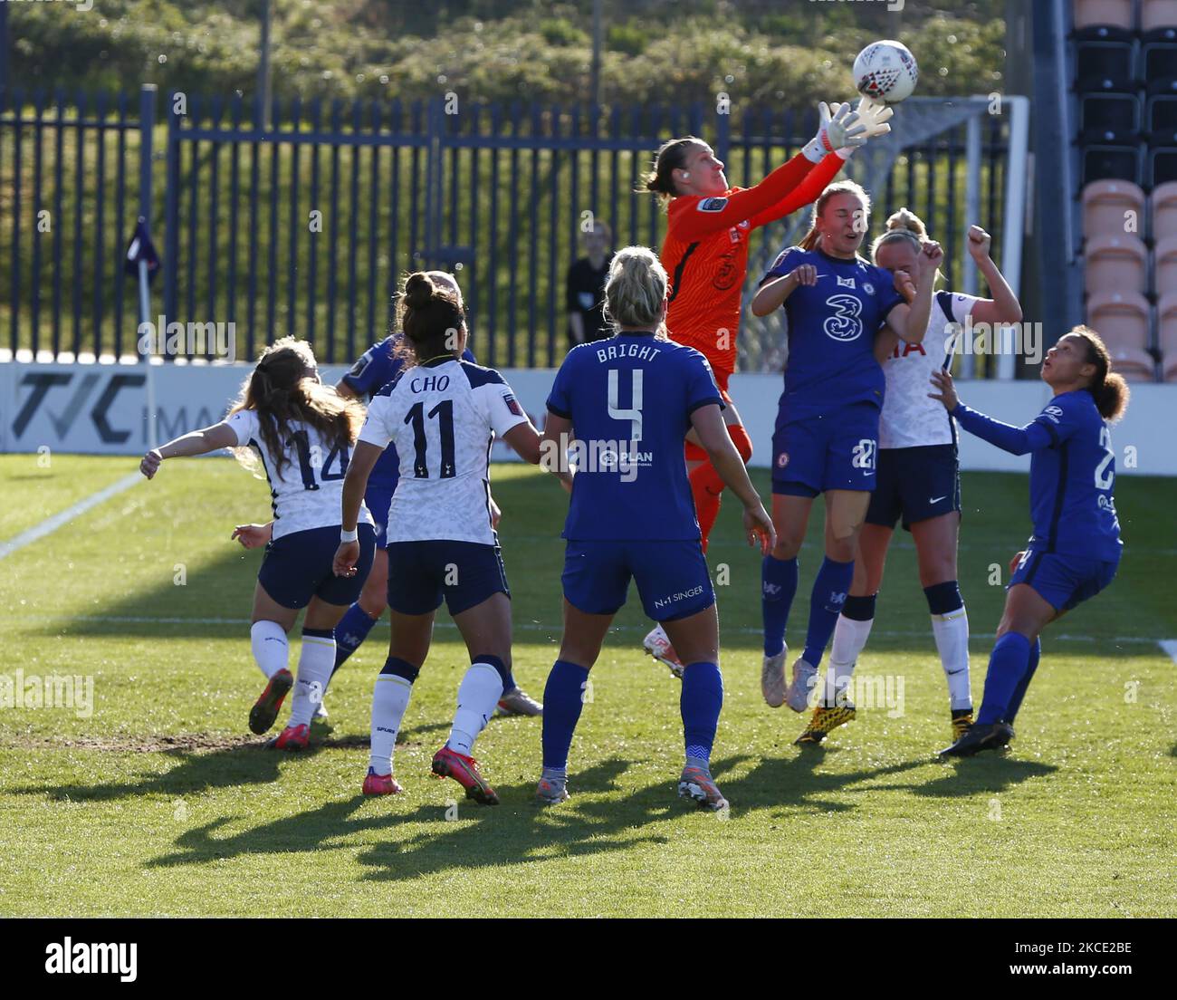 Ann-Katrin Berger de Chelsea pendant FA Women's Spur League betweenTottenham Hotspur et Chelsea au stade de Hive , Barnett , Londres , Royaume-Uni le 05th mai 2021 (photo par action Foto Sport/NurPhoto) Banque D'Images