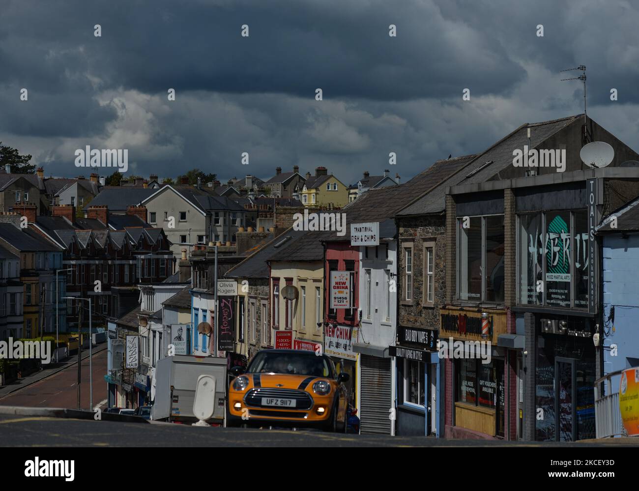 Vue générale sur le centre de Bangor. Mercredi, 19 mai 2021, à Bangor, comté en bas, Irlande du Nord (photo par Artur Widak/NurPhoto) Banque D'Images