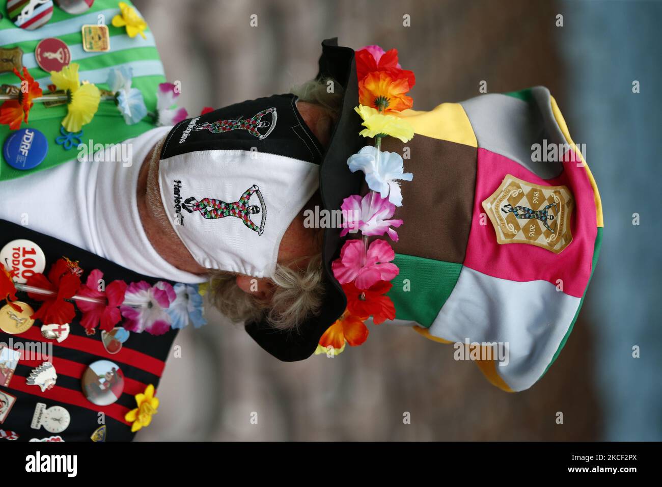 Les fans de Quins lors de la demi-finale Premier match entre Harlequins Women et Wasps Ladies au stade Twickenham Stoop sur 22 mai , 2021 à Londres, Angleterre. (Photo par action Foto Sport/NurPhoto) Banque D'Images