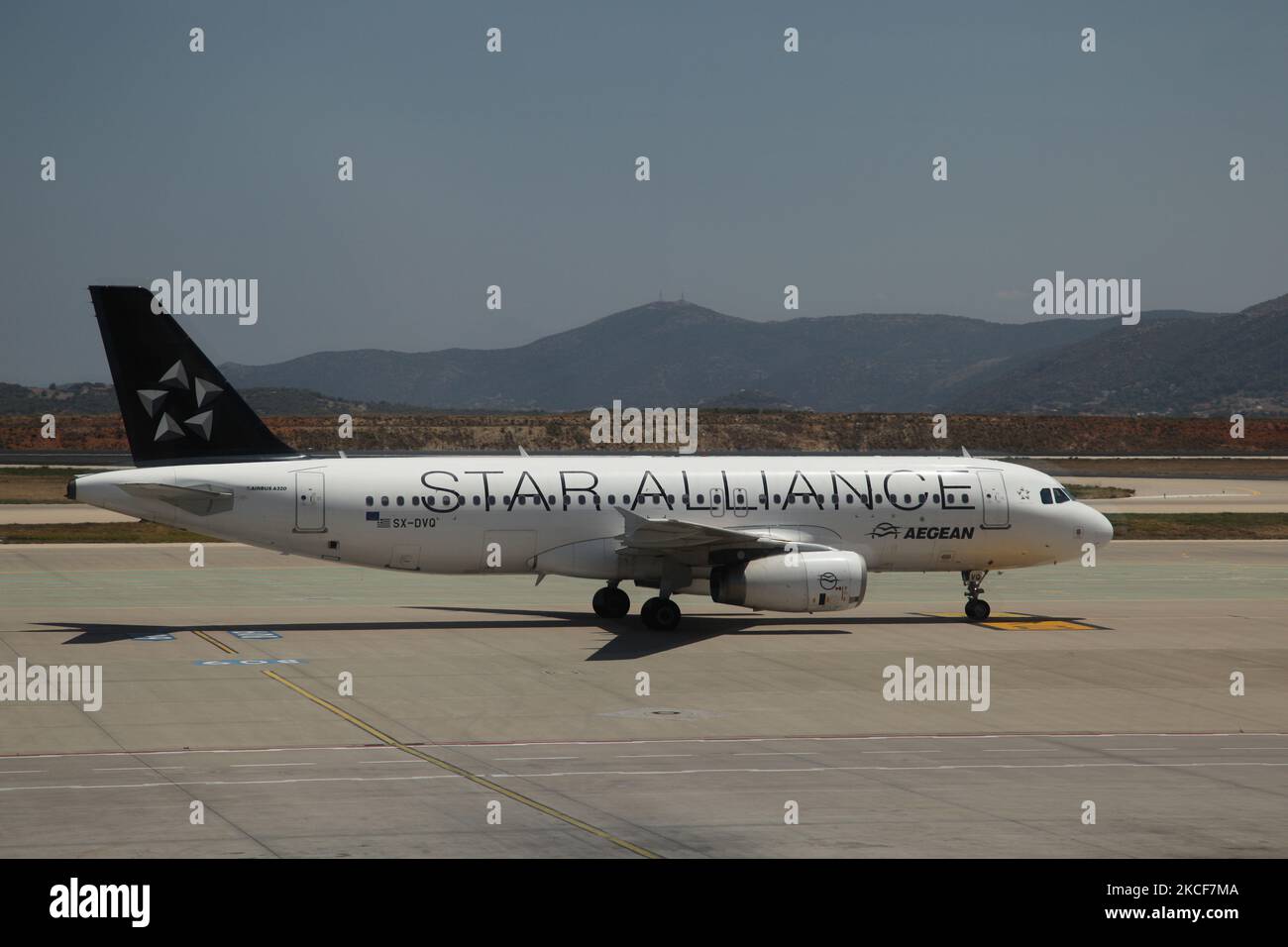 Aegean Airlines (Star Alliance Livery) Airbus A320-232 à l'aéroport  international d'Athènes, Grèce. (Photo de Creative Touch Imaging  Ltd./NurPhoto Photo Stock - Alamy