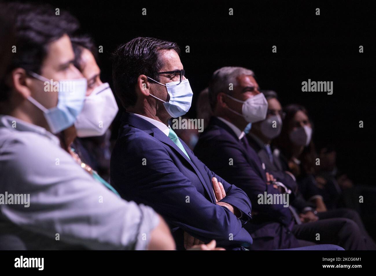 Présentation de la nouvelle candidature au SuperBock Arena de l'actuel président Rui Moreira au Conseil municipal de Porto, sur 17 juin 2021 à Porto, Portugal. (Photo de Rita Franca/NurPhoto) Banque D'Images