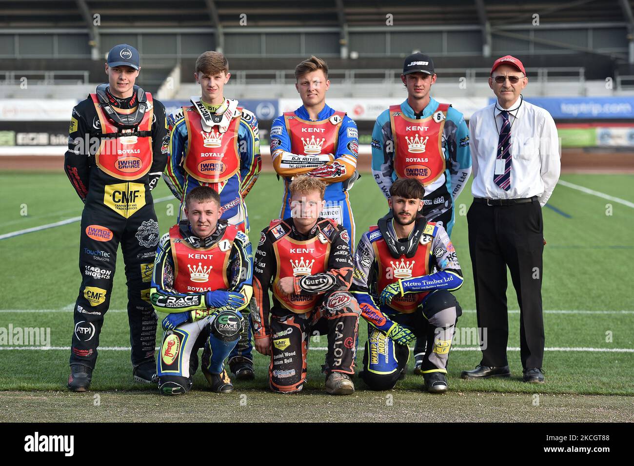 Kent Royals lors du match de la National Development League entre Belle vue Aces et Kent Royals au National Speedway Stadium, Manchester, le vendredi 2nd juillet 2021. (Photo d'Eddie Garvey/MI News/NurPhoto) Banque D'Images