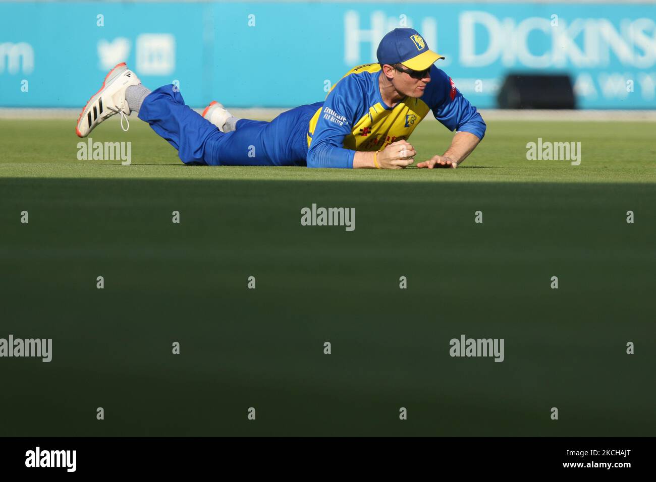 Cameron Bancroft, de Durham, lors du match de Vitality Blast T20 entre le Lancashire et le Durham County Cricket Club à Old Trafford, Manchester, le vendredi 16th juillet 2021. (Photo de will Matthews/MI News/NurPhoto) Banque D'Images