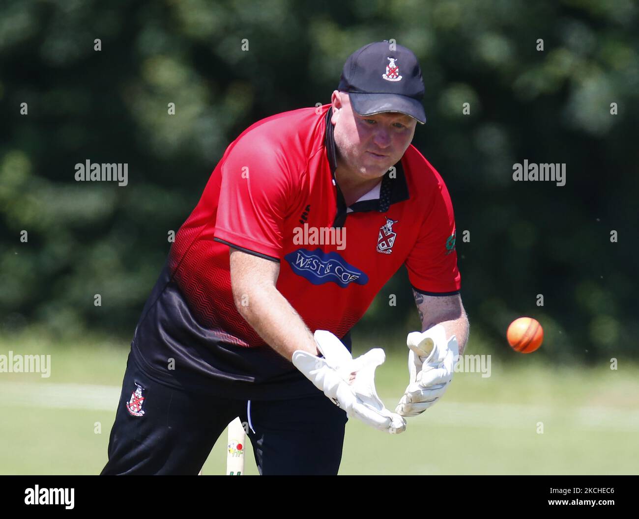 Paul Murray JNR de Hornchurch CC pendant la compétition Dukes Essex T20 - demi-finale entre Brentwood CC et Hornchurch CC au Toby Howe Cricket Club, Billericay le 18th juillet 2021 (photo par action Foto Sport/NurPhoto) Banque D'Images
