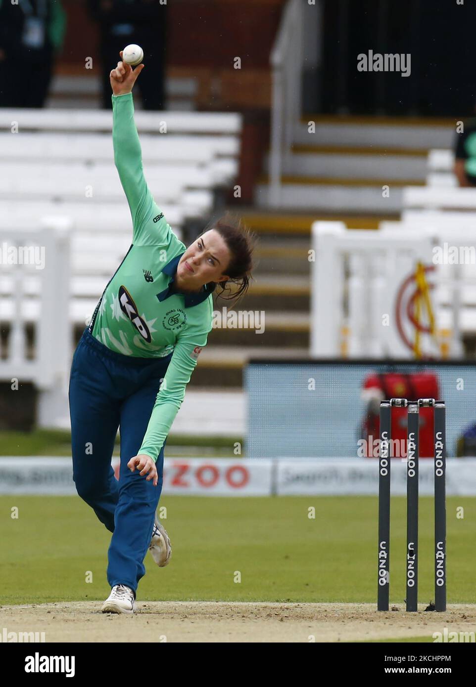 Mady Villiers des femmes ovales invincibles pendant la centaine entre les femmes London Spirit et les femmes ovales invincibles au Lord's Stadium , Londres, Royaume-Uni, le 25th juillet 2021 (photo par action Foto Sport/NurPhoto) Banque D'Images