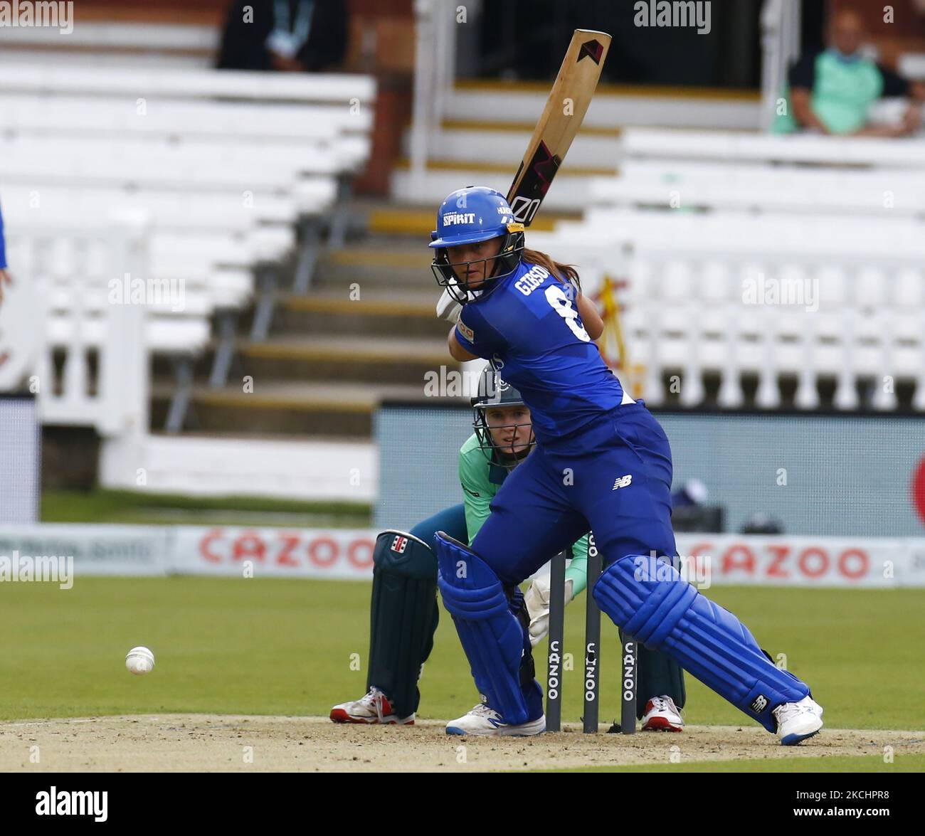 Danielle Gibson de London Spirit Women au cours de la centaine entre London Spirit Women et Oval Invincible Women au Lord's Stadium , Londres, Royaume-Uni le 25th juillet 2021 (photo par action Foto Sport/NurPhoto) Banque D'Images