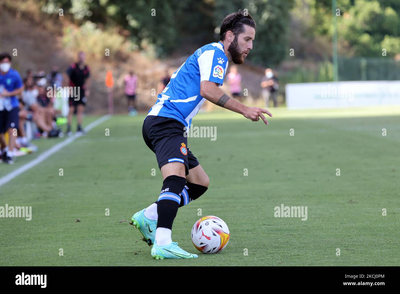 Llambrich du RCD Espanyol lors du match amical d'avant-saison entre le RCD Espanyol et Cadix CF au centre de football de Marbella à Marbella, Espagne. (Crédit: Jose Luis Contreras) (photo de DAX Images/NurPhoto) Banque D'Images