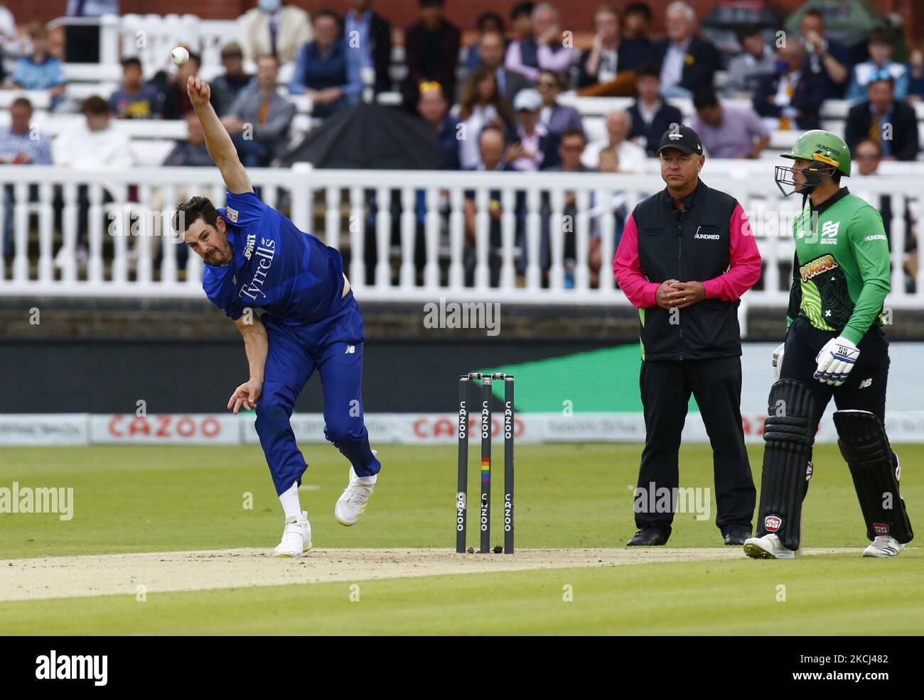 ks8 au cours de la centaine entre London Spirit Men et Southern Brave Men au Lord's Stadium , Londres, Royaume-Uni, le 21st août 2021 (photo par action Foto Sport/NurPhoto) Banque D'Images