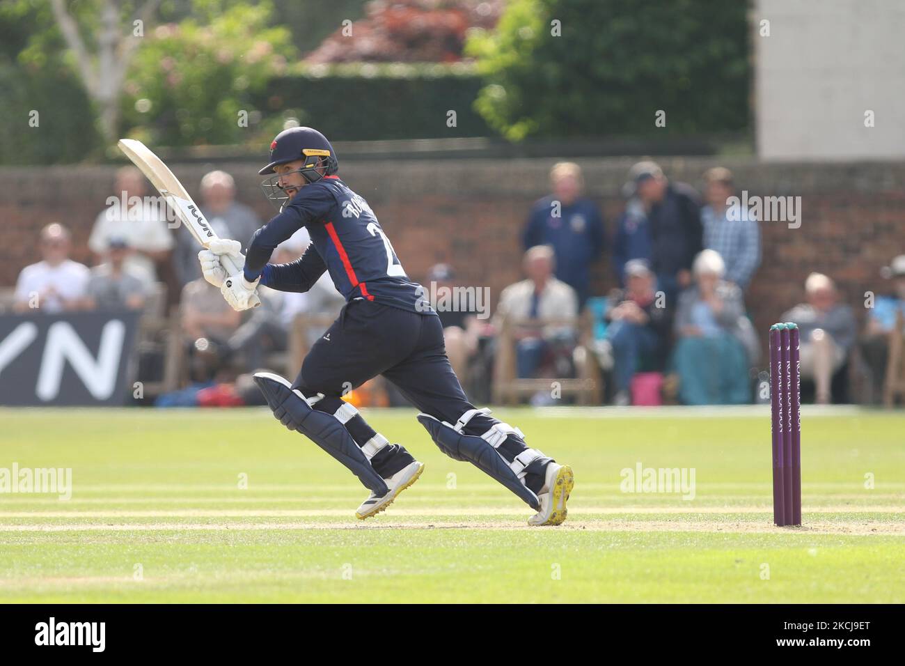 Josh Bohannon des chauves-souris du Lancashire lors du match de la Royal London One Day Cup entre le Durham County Cricket Club et le Lancashire à Roseworth Terrace, Newcastle upon Tyne, le jeudi 5th août 2021. (Photo de will Matthews/MI News/NurPhoto) Banque D'Images